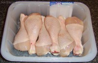 Muslos de pollo lb